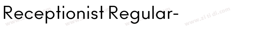Receptionist Regular字体转换
